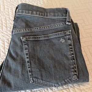 Rag & Bone Jeans Women's Size 31 Black/Minna Color Button Fly Slim Fit (0385)